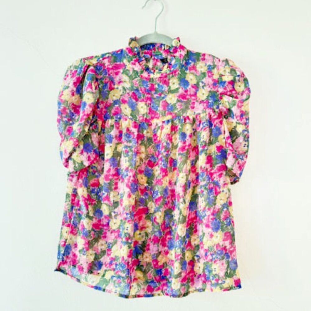 SHEIN Floral Blouse — Women's/Juniors XS